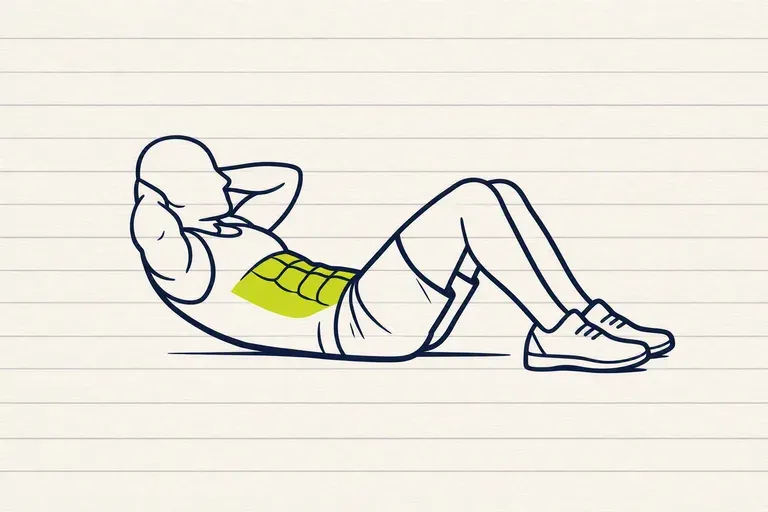 Illustration : Crunch au sol