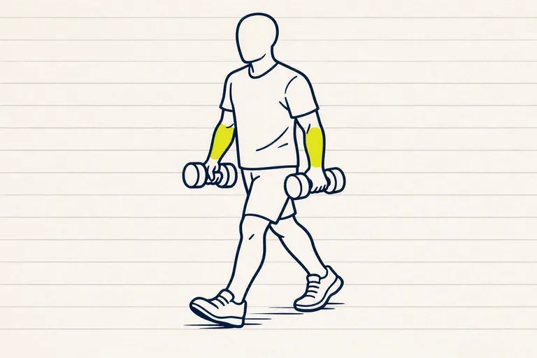 Illustration : Farmer walk (marche du fermier)