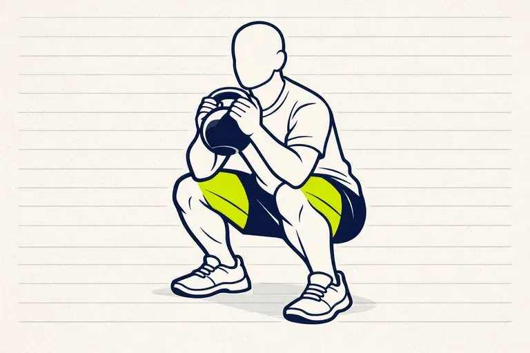 Illustration : Goblet squat