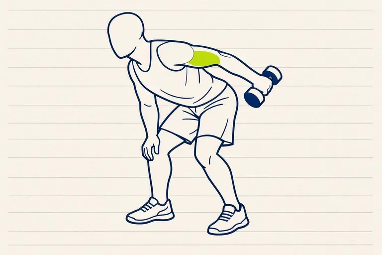 Illustration : Kickback triceps
