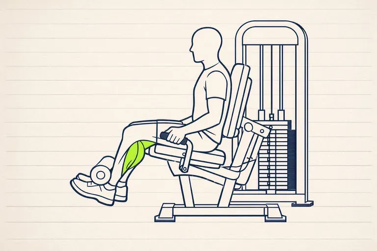 Illustration : Leg curl assis