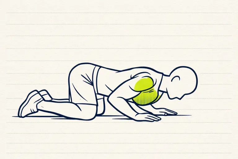Illustration : Pompes sur les genoux