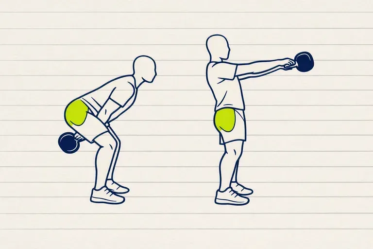 Illustration : Swing kettlebell