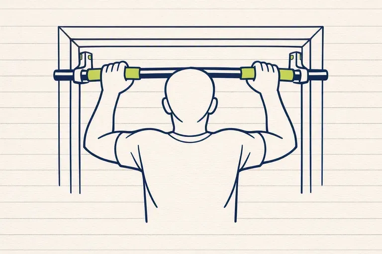 Illustration de la musculation À la barre de traction