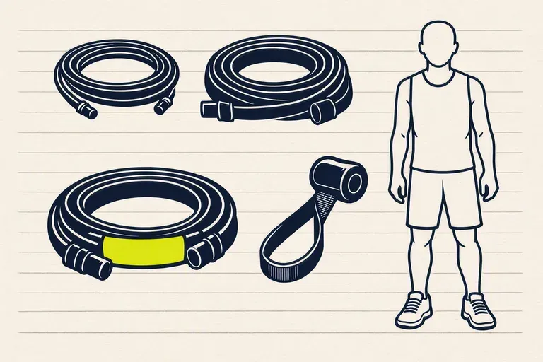 Illustration : musculation, Avec élastiques