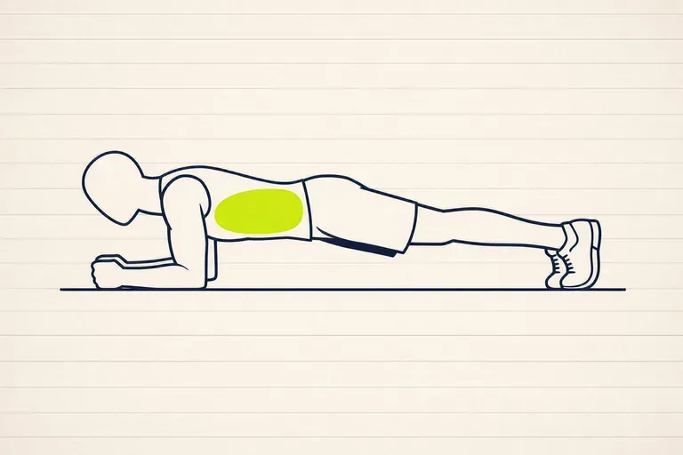 Illustration du travail des Abdominaux en musculation