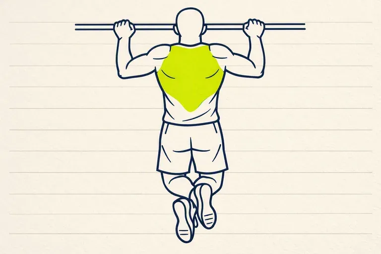 Illustration : Dos en musculation