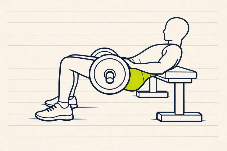 Illustration : Fessiers en musculation