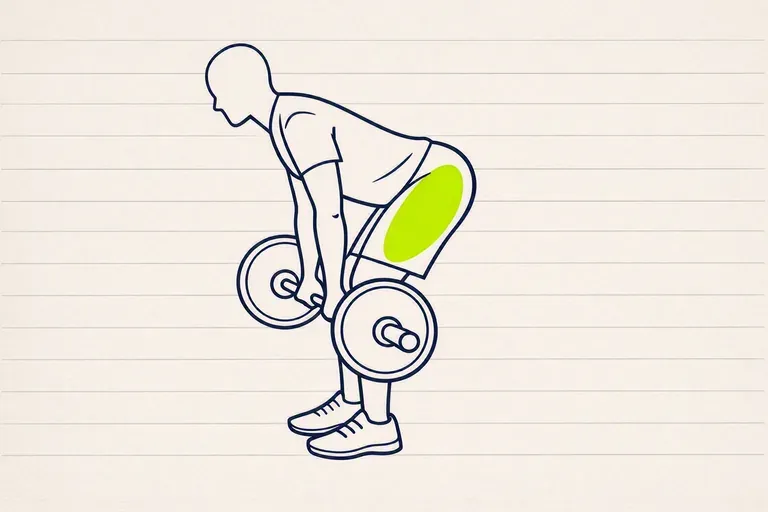 Illustration du travail des Ischio-jambiers en musculation
