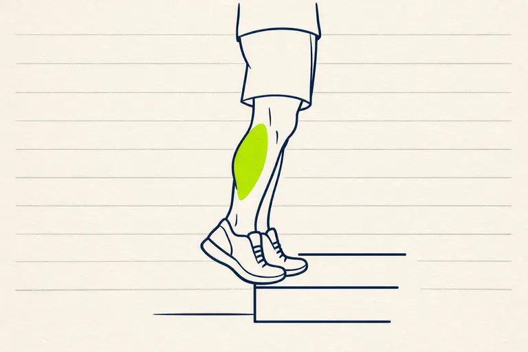 Illustration : Mollets en musculation