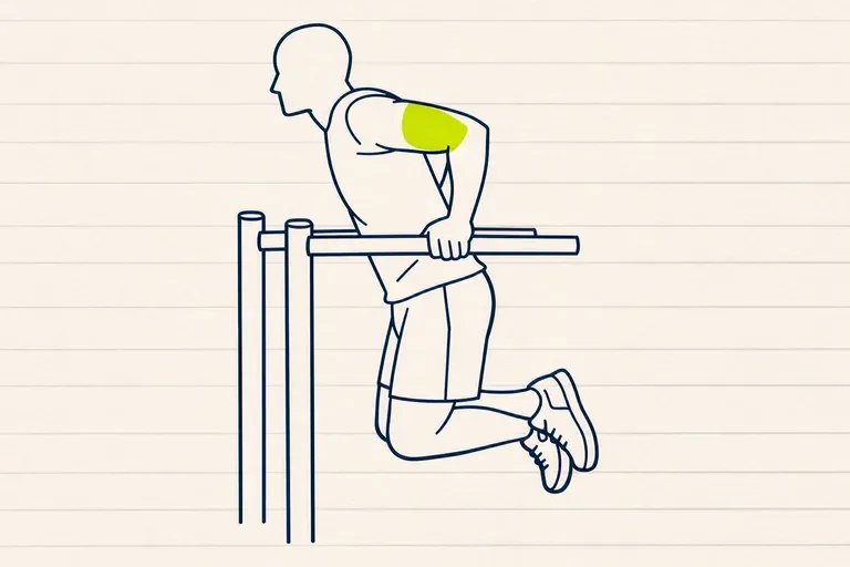Illustration : Triceps en musculation