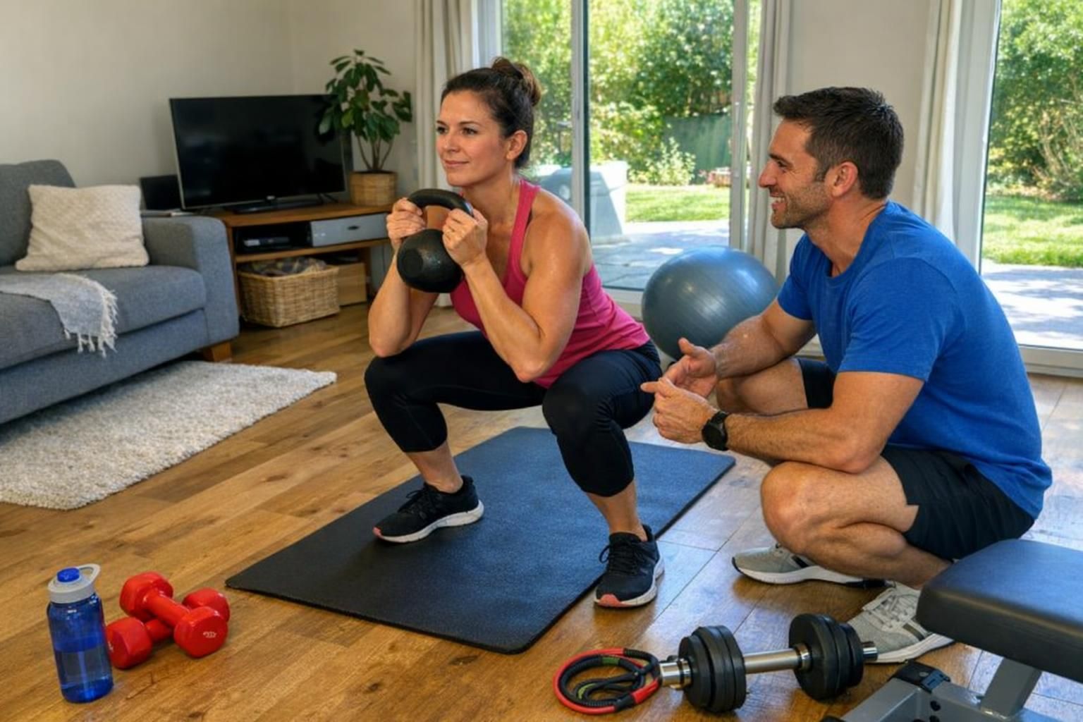 Coaching sportif a domicile : efficace sans bouleverser son quotidien