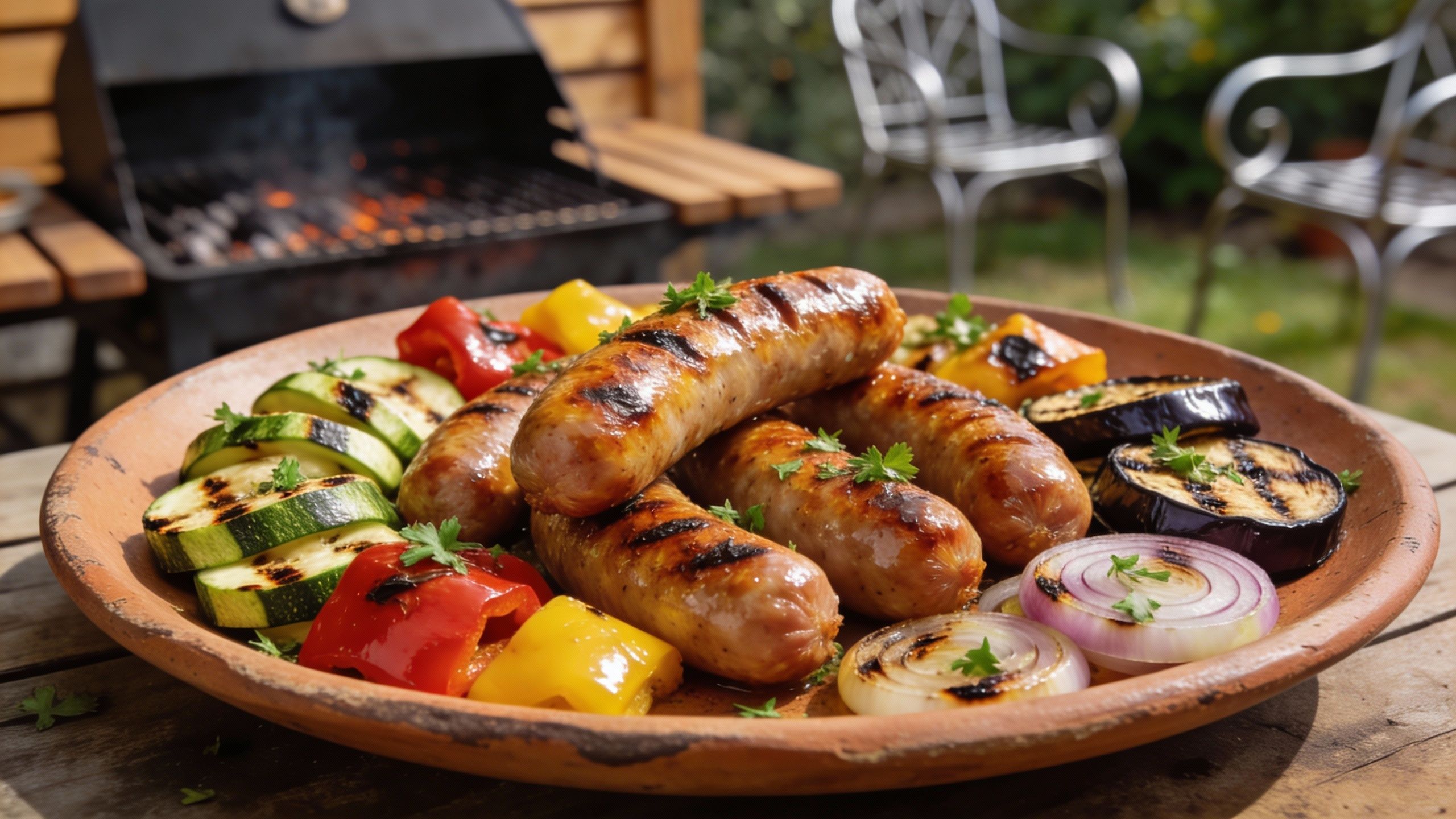 Quel légume avec des saucisses grillées